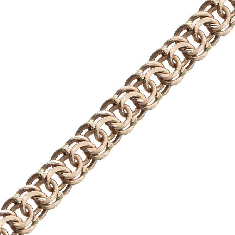 Pulsera Oro 18 Kilates- Tipo Groumet Triple