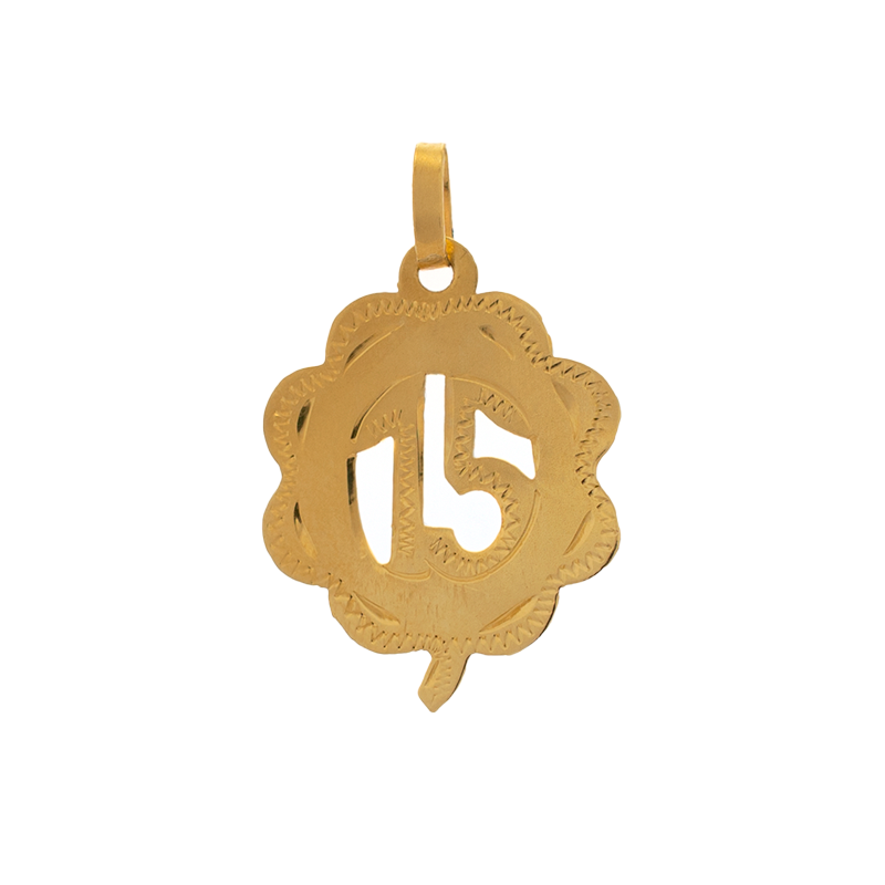 Dije Oro 18 Kilates - 15 Años