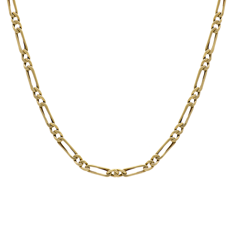 Cadena Oro 18k - Figaro 2x1