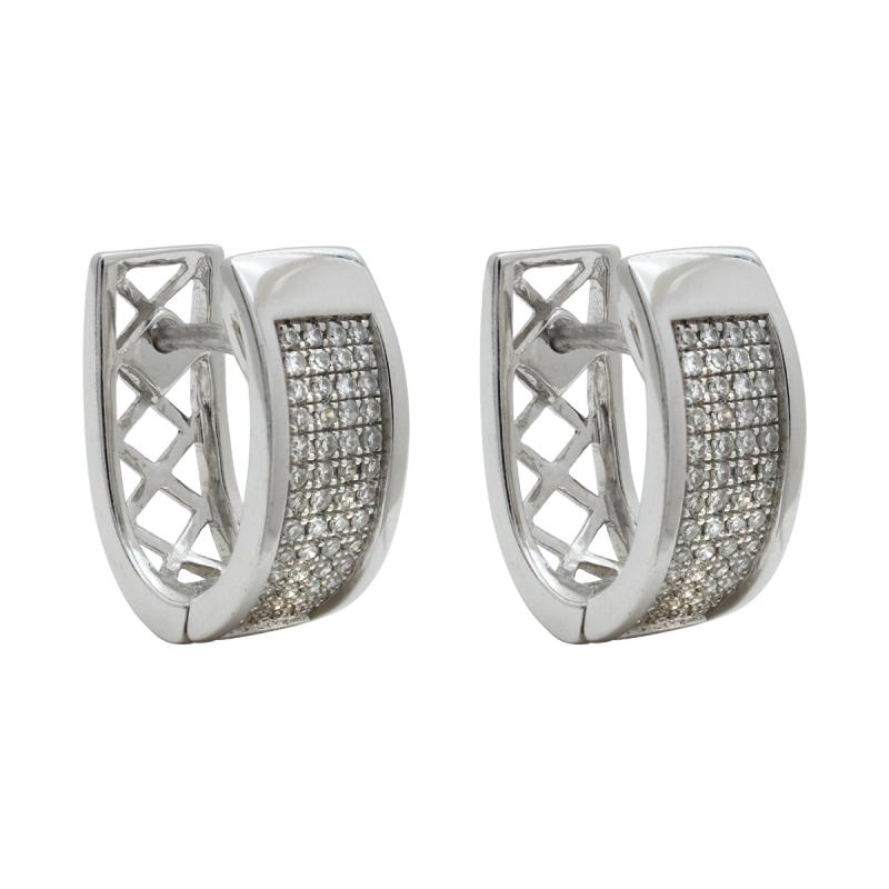 Aros Oro 18 Kilates- Argollas Con Brillantes