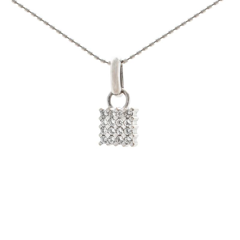 Conjunto Oro 18 Kilates - Cadena Bolitas con Dije Cubics