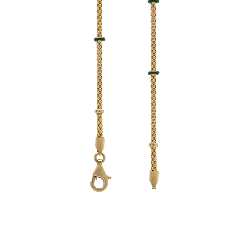 Cadena Oro 18k - Pomerato Con Donas Esmaltadas