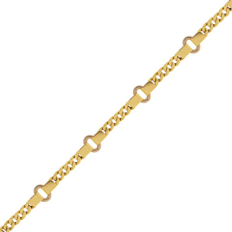 Pulsera Oro 18k - Groumet Combinada