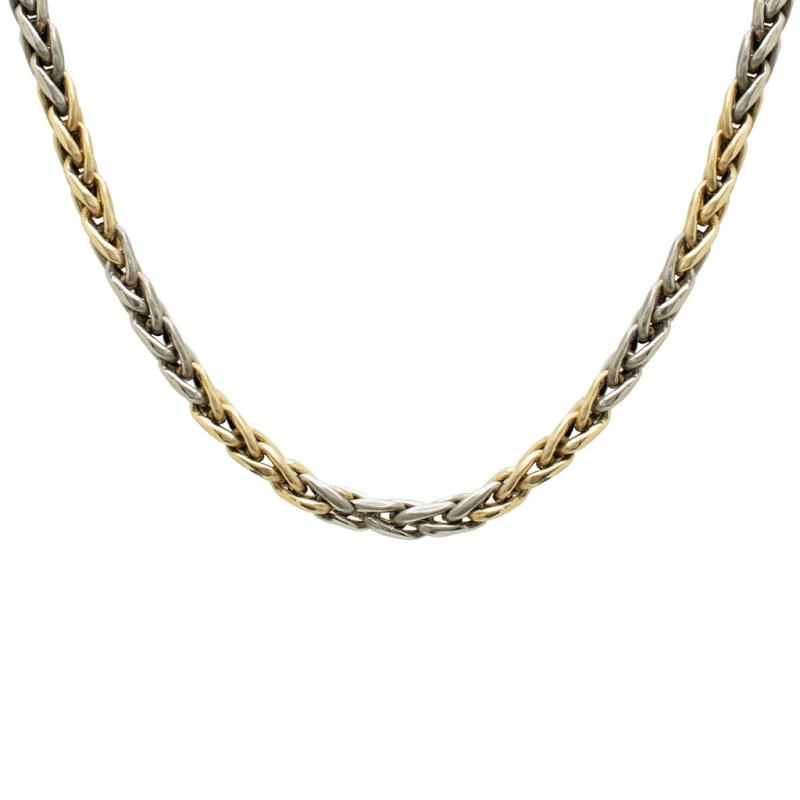 Cadena Oro 18 Kilates-Eslabon Espiga