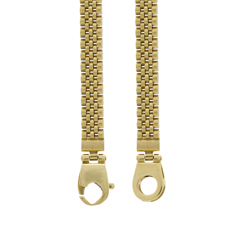 Pulsera oro 18 kilates- Eslabón tipo Rolex