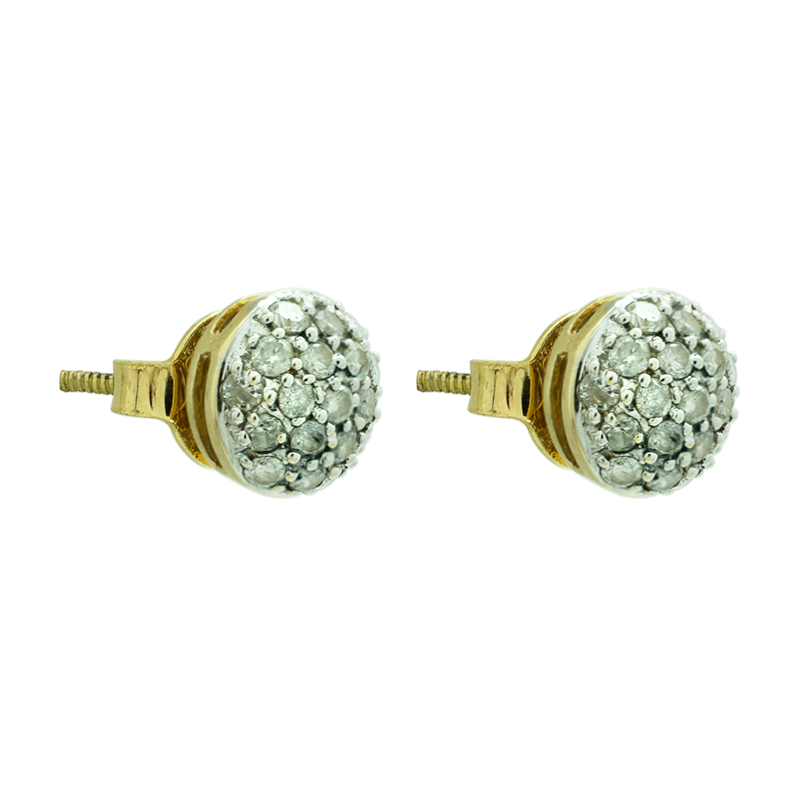 Aros Oro 18k - Circulares con Brillantes.