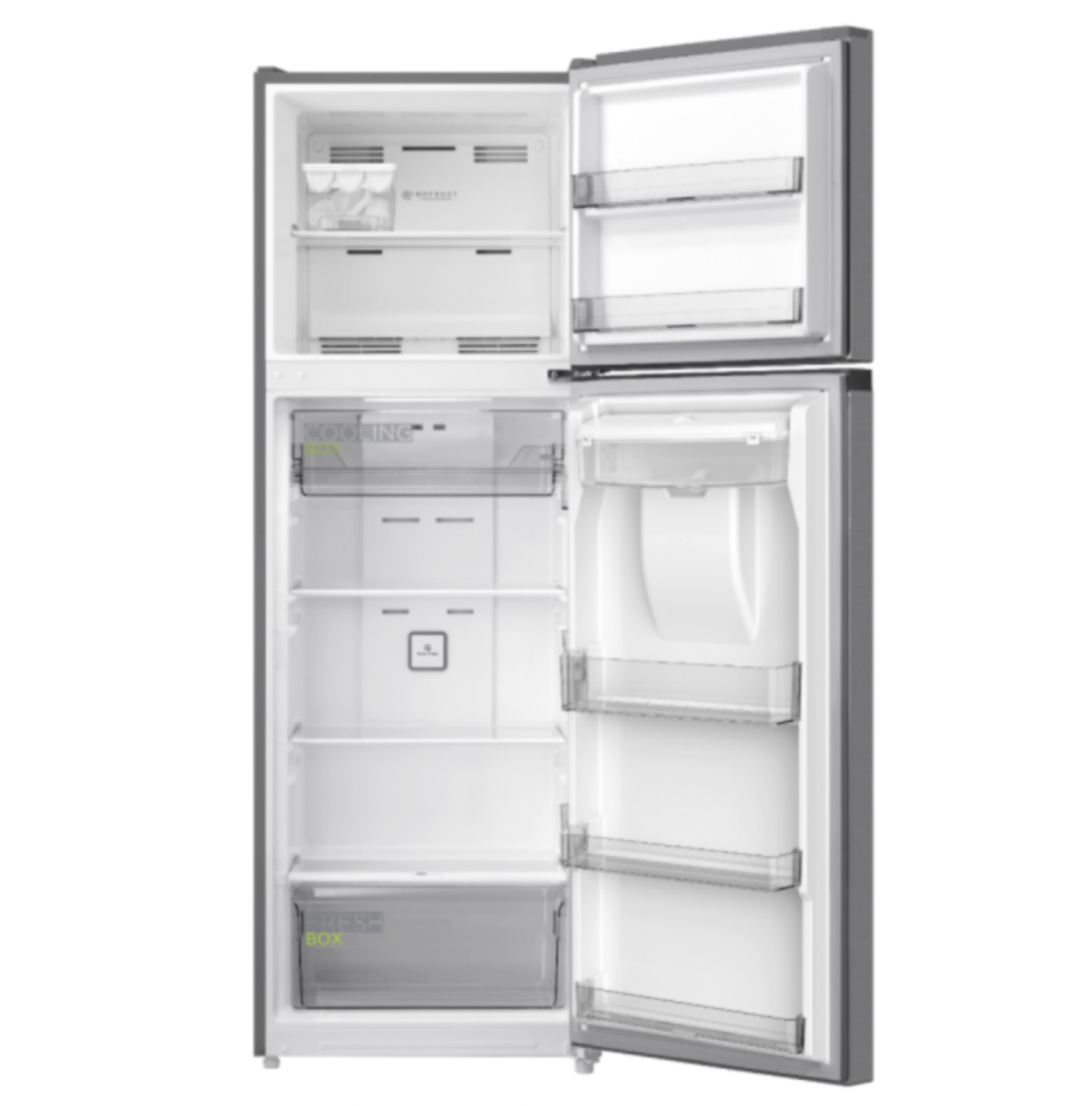 Heladera Midea Inverter Top Mount 340 Litros Color Inox