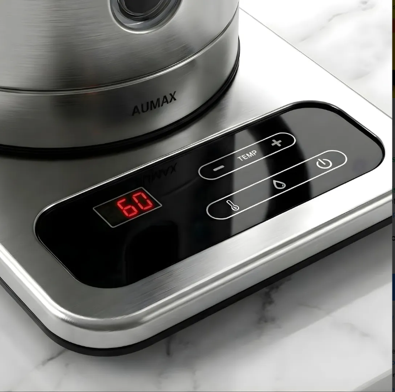 Pava Electrica Digital Aumax Onyxa 1,7 L Acero Inox Acero Inoxidable