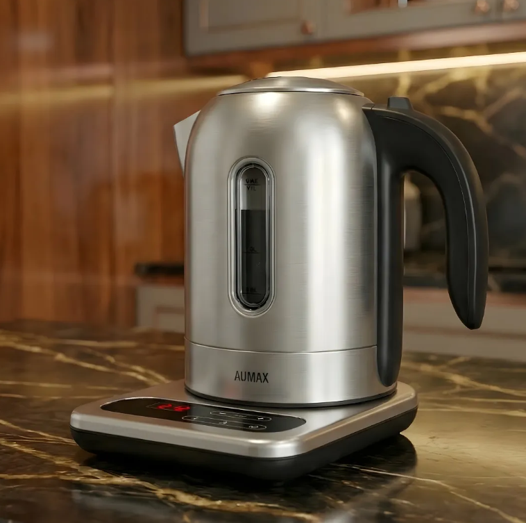 Pava Electrica Digital Aumax Onyxa 1,7 L Acero Inox Acero Inoxidable