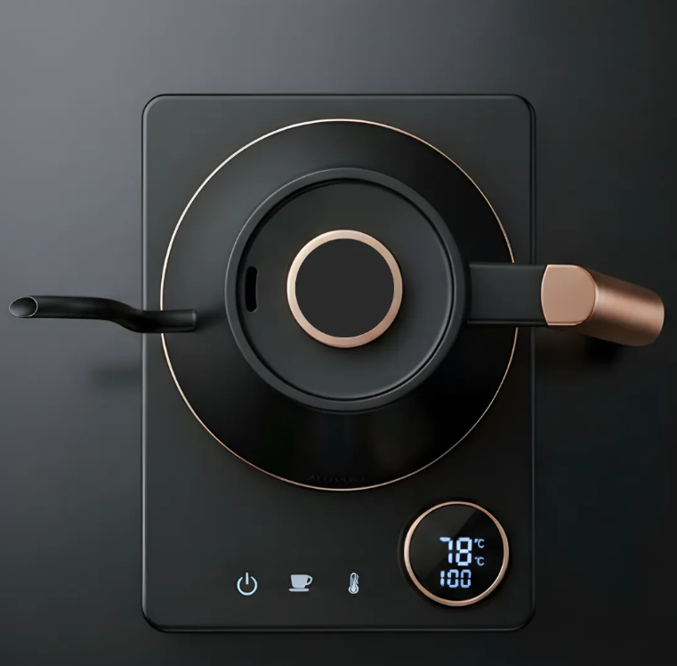 Pava Eléctrica Digital Aumax Atila Premium Keep Warm 1 Litro Negro