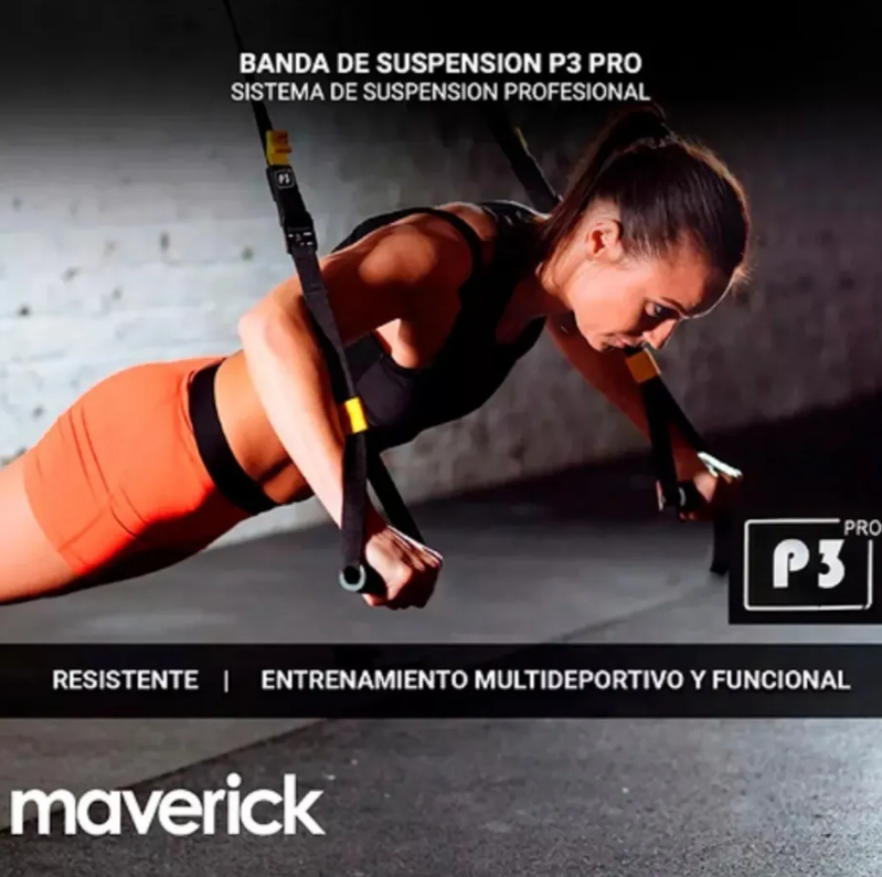 Banda De Suspensión Pro Trainer Entrenamiento Gym Maverick OWL