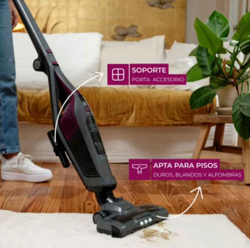 Aspiradora Inalámbrica 2 En 1 As7922n DUAL FORCE Atma
