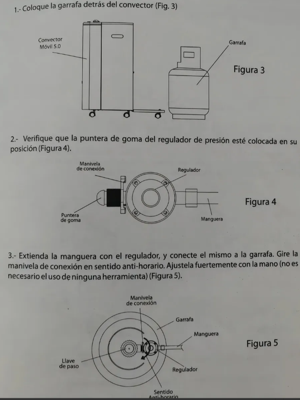 Estufa Garrafera Coppens 4300 calorias Gas Envasado