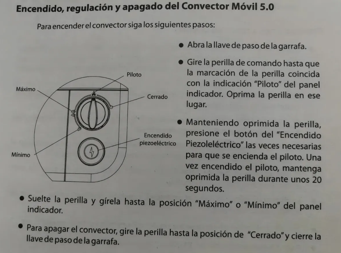 Estufa Garrafera Coppens 4300 calorias Gas Envasado