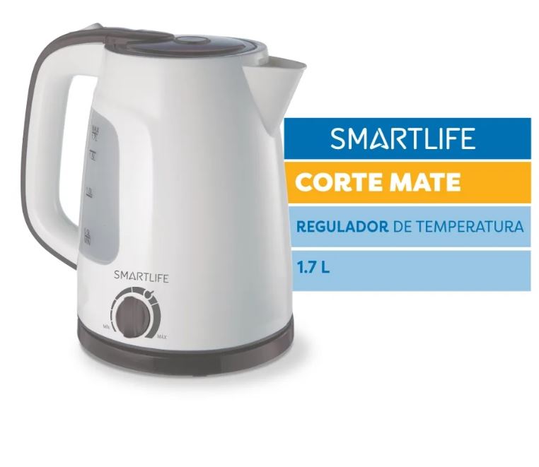 Pava Jarra Eléctrica Smart Life Sl-ek1714W 1,7lts BLANCA