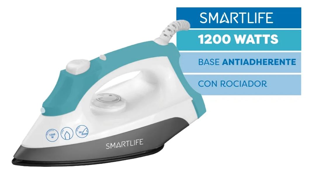 Plancha Seca Smartlife Sl Di2386 1200w Antiadherente