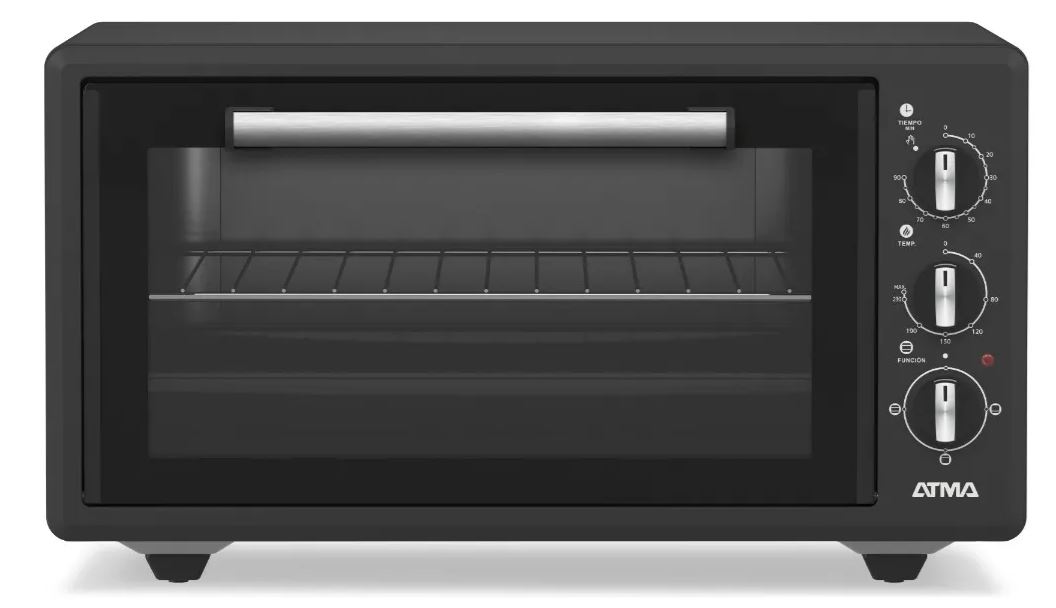 Horno Grill Eléctrico Atma Hgab4523pi 45 LITROS 1400w NEGRO