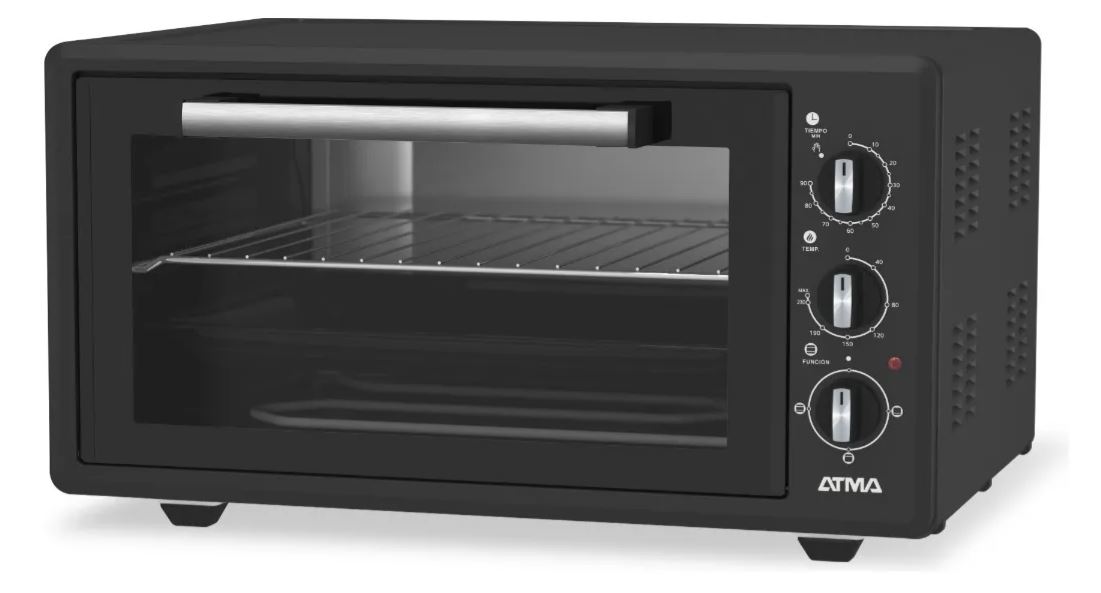 Horno Grill Eléctrico Atma Hgab4523pi 45 LITROS 1400w NEGRO