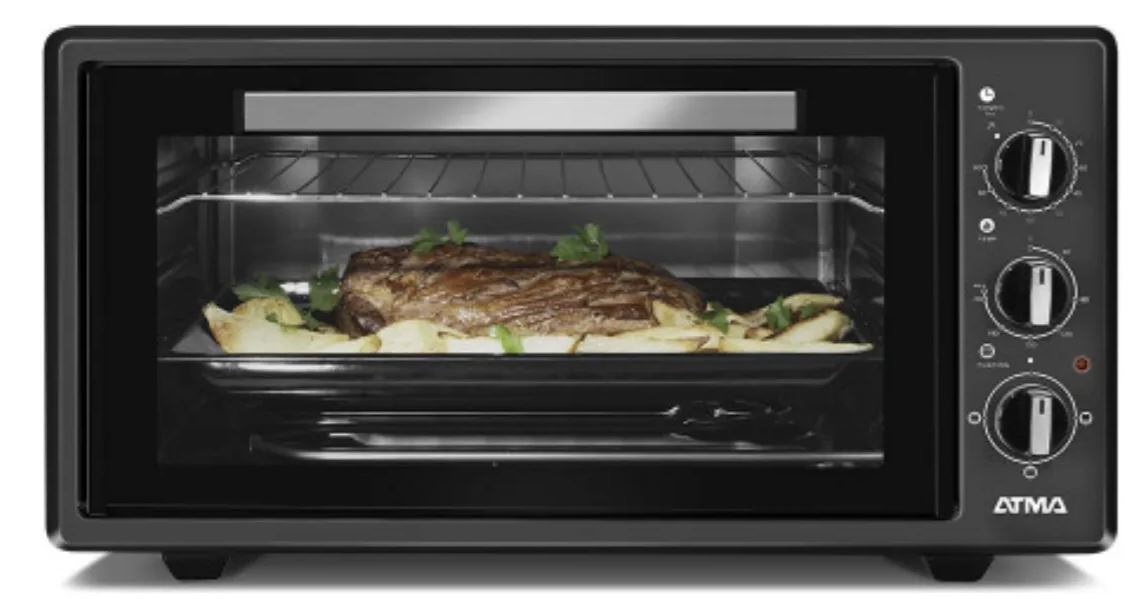 Horno Grill Eléctrico Atma Hgab4523pi 45 LITROS 1400w NEGRO