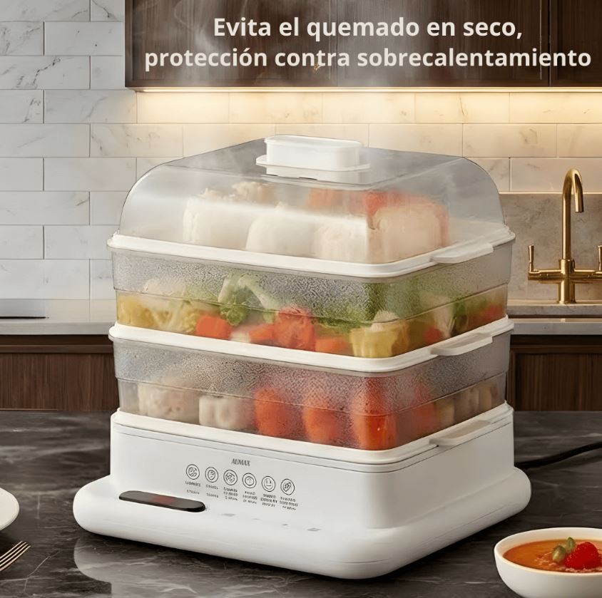 Vaporera Digital Aumax AURA JWS-999AC 800W racks Metalicos