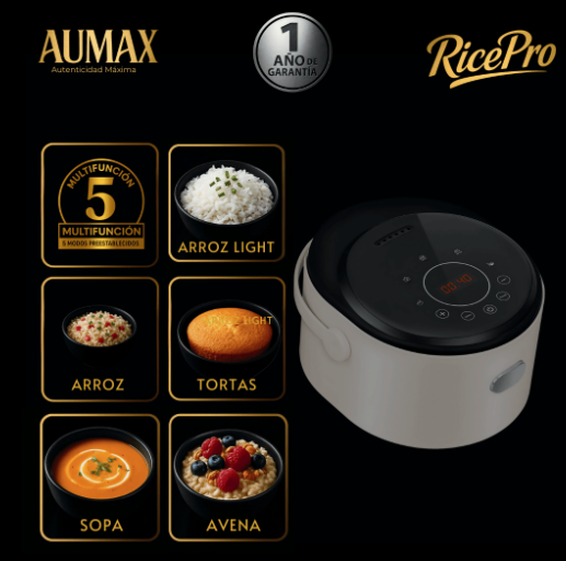 OLLA ARROCERA DIGITAL AUMAX RICEPRO JWS-777AB 1.8 LITROS