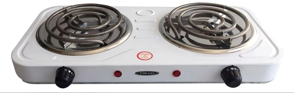 Anafe Eléctrico Embassy 2 Hornallas BLANCO HP3B 2200 WATTS