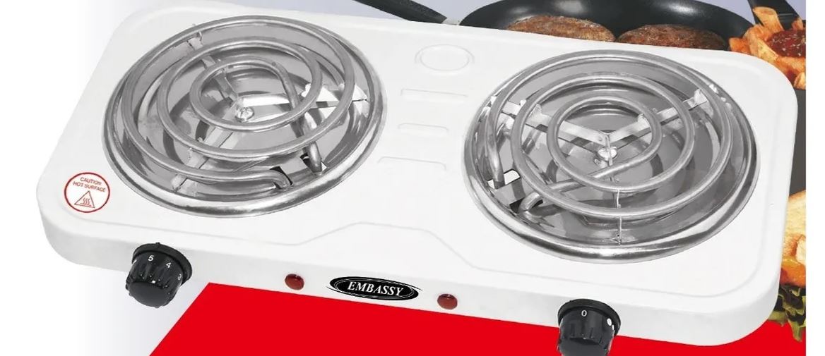 Anafe Eléctrico Embassy 2 Hornallas BLANCO HP3B 2200 WATTS