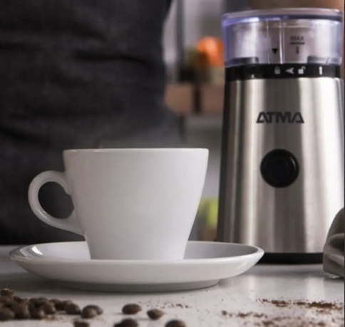 Molinillo De Cafe Electrico Atma Mc8141n Acero 150W