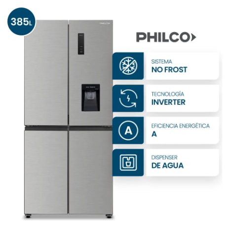 Heladera Philco PHSB470XD2 Side by Side 4 Puertas No Frost 385L Inox