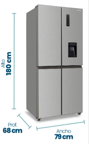 Heladera Philco PHSB470XD2 Side by Side 4 Puertas No Frost 385L Inox