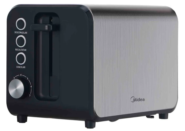 Tostadora Electrica Midea Acero Inoxidable BT-MM2XAR1 800-950W