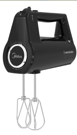 Batidora De Mano Midea Hm-140bar1 Negra 400 Watts