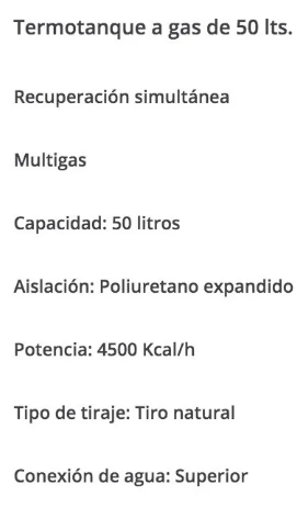 Termotanque Emege TTQ50EM 50 LITROS
