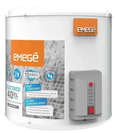 Termotanque Emege ELECTRICO TTQE40EM 40 LITROS Carga inferior