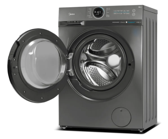 Lavarropas Midea Inverter Smart 8kg Mf200w80wb/t-a1- Titanio 1400rpm