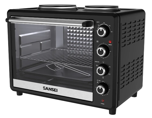 Horno Grill Sansei 63l Con Anafes Y Convección HGCSA6324UAPI