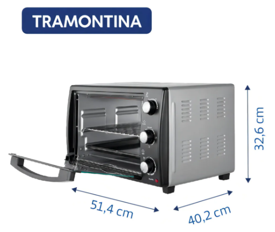 Horno Eléctrico TRAMONTINA Glass Cook 40 Litros PNH048334