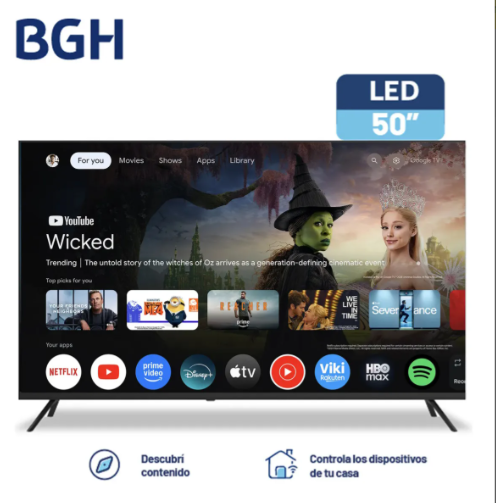 SMART Tv Bgh 50'' 4k Google Tv B5026us6g