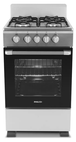 Cocina Multigas Philco PHCN50P 4 Hornallas 50cm Color Plata