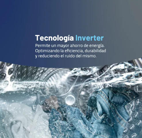 Lavarropas Bgh Inverter Frontal 6kg bwfe06s24ar GRIS OSCURO