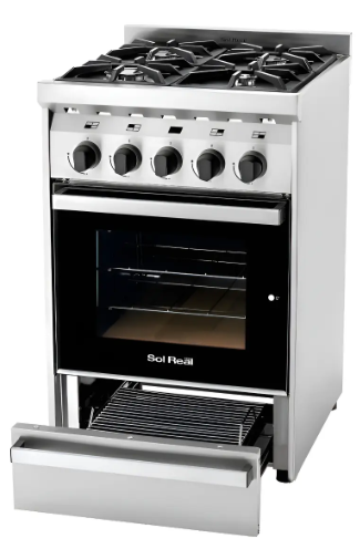 Cocina Industrial Sol Real 516-MGVP MULTIGAS 4H Visor Rejillas Fundicion