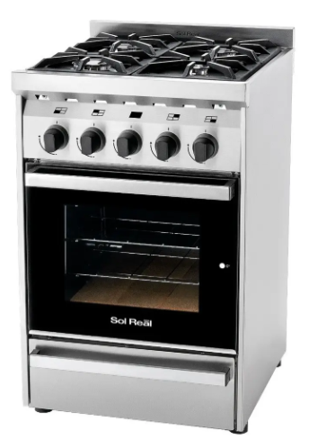 Cocina Industrial Sol Real 516-MGVP MULTIGAS 4H Visor Rejillas Fundicion