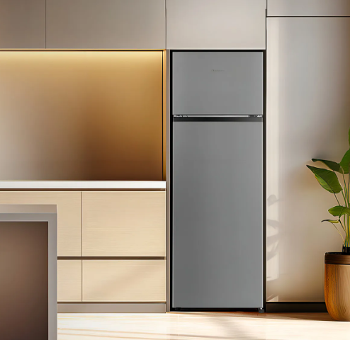 Heladera Con Freezer Cíclica Hisense Rt1n240ned1 243l Gris