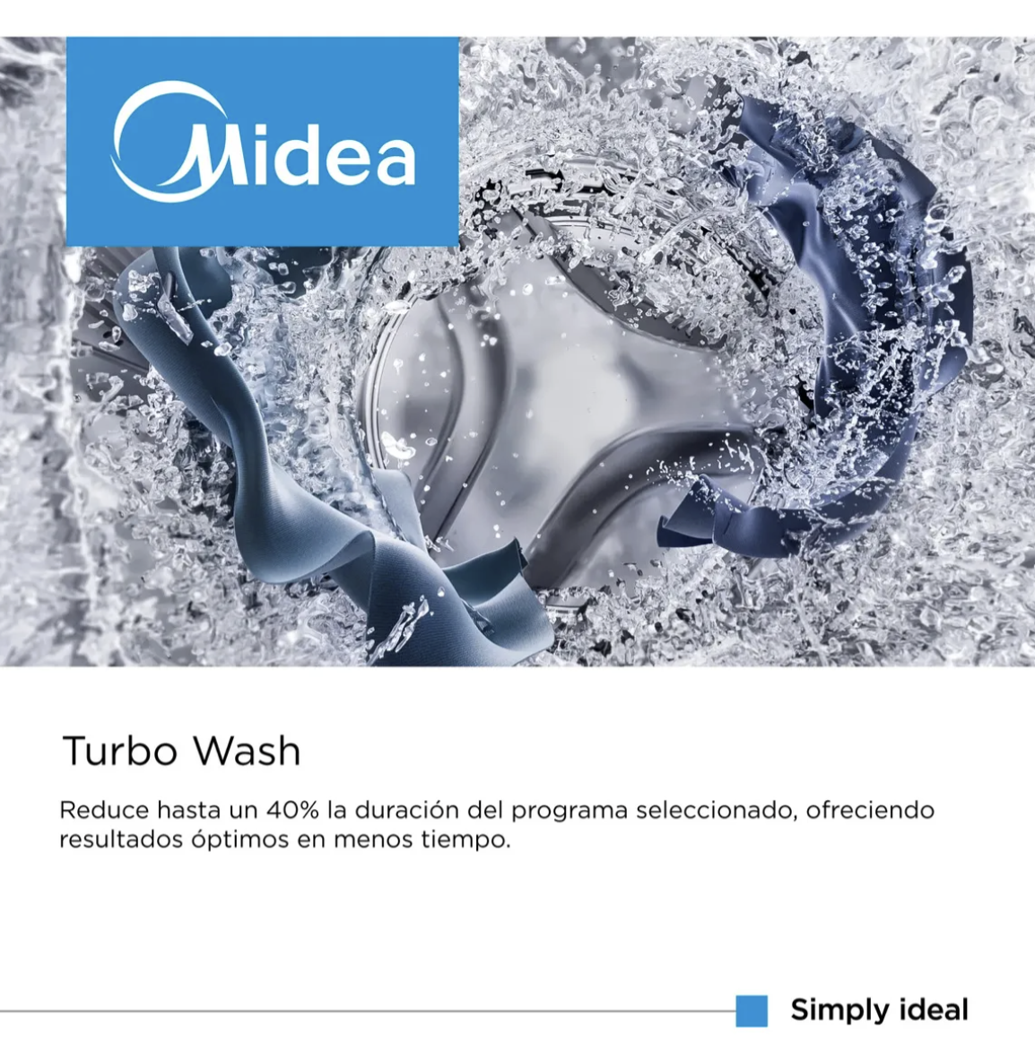 Lavarropas De Carga Superior Midea Mls-75ge04n 7,5 KILOS Gris