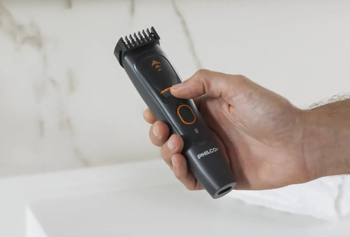 Cortabarba Trimmer Philco Cb9805pp Inalámbrico Acero Inox Color Negro