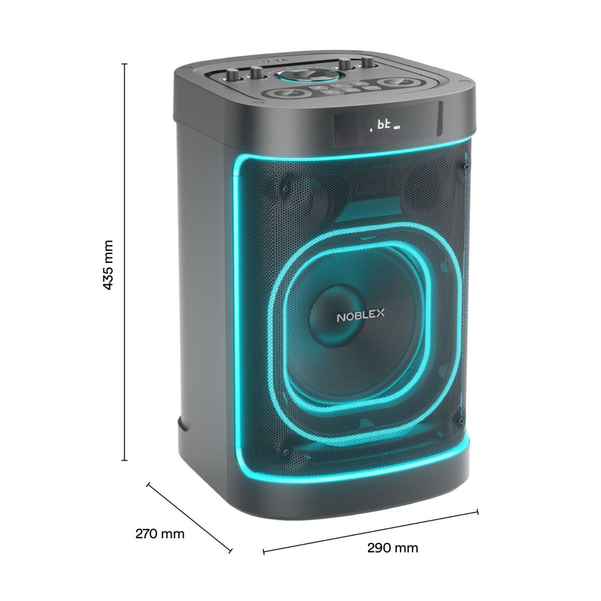 Torre De Sonido Noblex Sq108g1 3100w Karaoke 3100 Watts