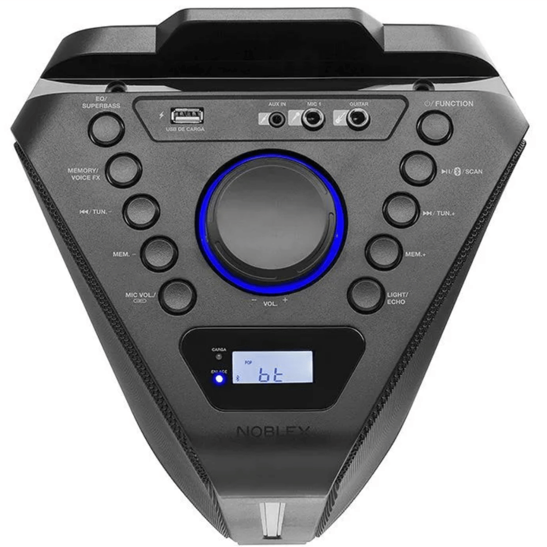 Torre De Sonido Noblex Mnt2x 4200w Sonido Bidireccional Con Micrófono