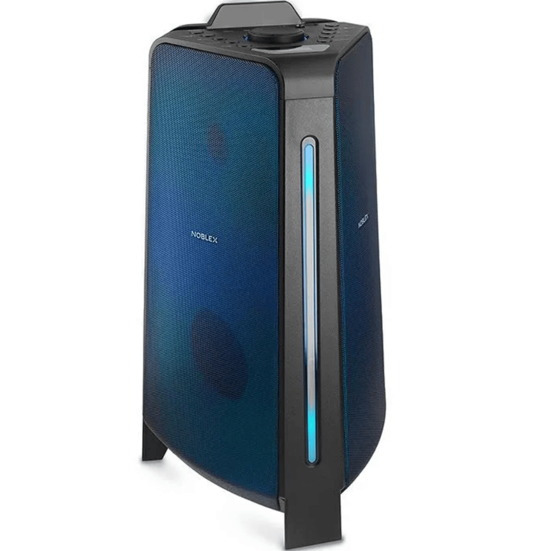 Torre De Sonido Noblex Mnt2x 4200w Sonido Bidireccional Con Micrófono
