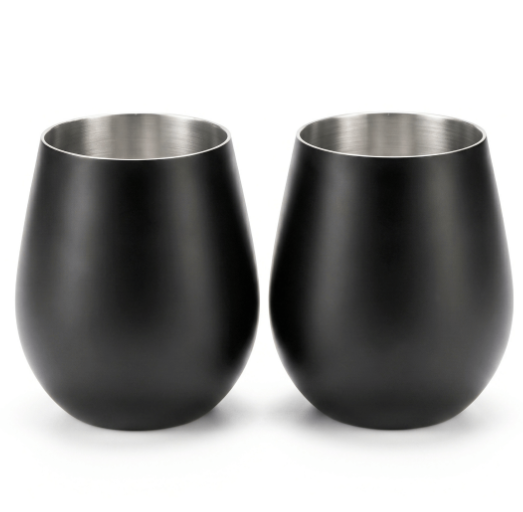 Set de Vasos Imperial Acero Inoxidable 304 Matte BLACK 500ml