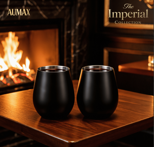 Set de Vasos Imperial Acero Inoxidable 304 Matte BLACK 500ml